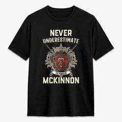 McKinnon Modern Tartan Crest 2D T-shirt - Never Underestimate Style