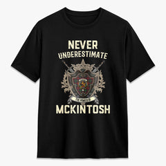 McKintosh Hunting Modern Tartan Crest 2D T-shirt - Never Underestimate Style