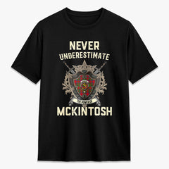 McKintosh Modern Tartan Crest 2D T-shirt - Never Underestimate Style