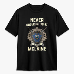 McLaine of Loch Buie Hunting Ancient Tartan Crest 2D T-shirt - Never Underestimate Style