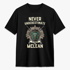 McLean Hunting Ancient Tartan Crest 2D T-shirt - Never Underestimate Style