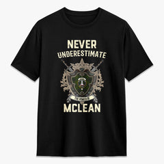 McLean Hunting Tartan Crest 2D T-shirt - Never Underestimate Style