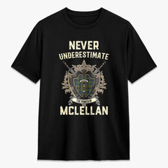 McLellan Ancient Tartan Crest 2D T-shirt - Never Underestimate Style