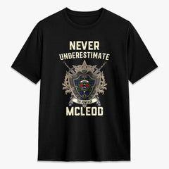 McLeod of Harris Modern Tartan Crest 2D T-shirt - Never Underestimate Style