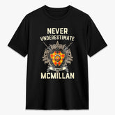 McMillan Clan Tartan Crest 2D T-shirt - Never Underestimate Style