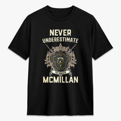 McMillan Hunting Modern Tartan Crest 2D T-shirt - Never Underestimate Style