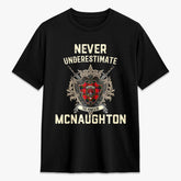 McNaughton Modern Tartan Crest 2D T-shirt - Never Underestimate Style