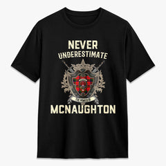 McNaughton Modern Tartan Crest 2D T-shirt - Never Underestimate Style