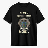 McNeil of Barra Ancient Tartan Crest 2D T-shirt - Never Underestimate Style
