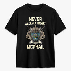 McPhail Hunting Ancient Tartan Crest 2D T-shirt - Never Underestimate Style