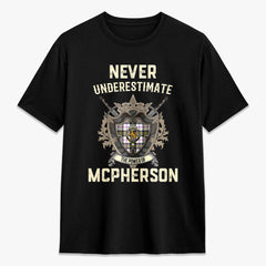 McPherson Dress Modern Tartan Crest 2D T-shirt - Never Underestimate Style