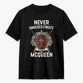 McQueen Modern Tartan Crest 2D T-shirt - Never Underestimate Style