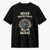 McRae Hunting Ancient Tartan Crest 2D T-shirt - Never Underestimate Style