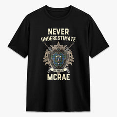 McRae Hunting Ancient Tartan Crest 2D T-shirt - Never Underestimate Style