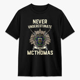 McThomas Modern Tartan Crest 2D T-shirt - Never Underestimate Style