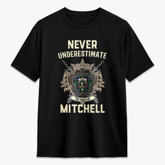 Mitchell Modern Tartan Crest 2D T-shirt - Never Underestimate Style
