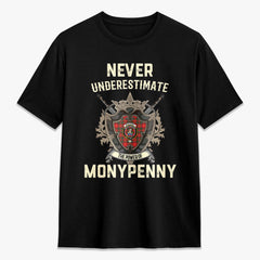 Monypenny Tartan Crest 2D T-shirt - Never Underestimate Style