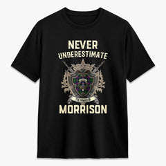Morrison Modern Tartan Crest 2D T-shirt - Never Underestimate Style