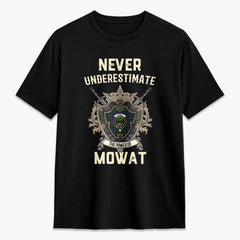 Mowat Modern Tartan Crest 2D T-shirt - Never Underestimate Style
