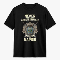 Napier Ancient Tartan Crest 2D T-shirt - Never Underestimate Style