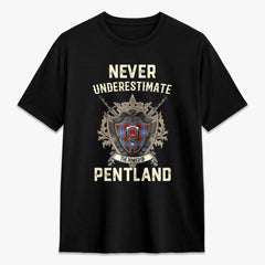 Pentland Tartan Crest 2D T-shirt - Never Underestimate Style