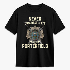 Porterfield Tartan Crest 2D T-shirt - Never Underestimate Style
