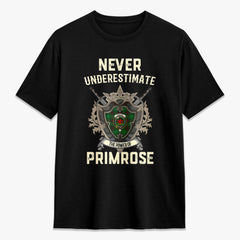 Primrose Tartan Crest 2D T-shirt - Never Underestimate Style