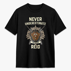 Reid Ancient Tartan Crest 2D T-shirt - Never Underestimate Style
