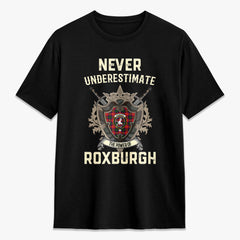 Roxburgh District Tartan Crest 2D T-shirt - Never Underestimate Style