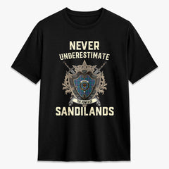 Sandilands Tartan Crest 2D T-shirt - Never Underestimate Style