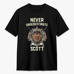 Scott Ancient Tartan Crest 2D T-shirt - Never Underestimate Style
