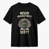Scott Green Ancient Tartan Crest 2D T-shirt - Never Underestimate Style