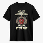 Stewart (Stuart) of Bute Tartan Crest 2D T-shirt - Never Underestimate Style