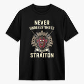Straiton Tartan Crest 2D T-shirt - Never Underestimate Style