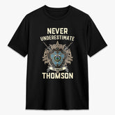 Thomson Blue Tartan Crest 2D T-shirt - Never Underestimate Style
