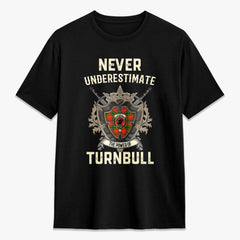 Turnbull Dress Tartan Crest 2D T-shirt - Never Underestimate Style