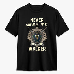 Walker Hunting Tartan Crest 2D T-shirt - Never Underestimate Style