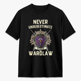 Wardlaw Modern Tartan Crest 2D T-shirt - Never Underestimate Style