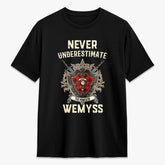 Wemyss Modern Tartan Crest 2D T-shirt - Never Underestimate Style
