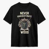 Wood Tartan Crest 2D T-shirt - Never Underestimate Style