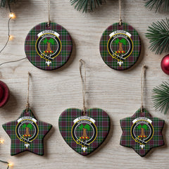 Crosbie Tartan Crest Christmas Ceramic Ornament