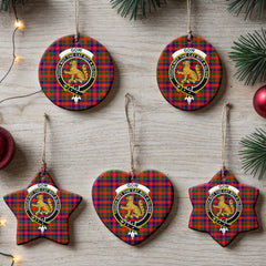 Gow (or McGouan) Tartan Crest Christmas Ceramic Ornament