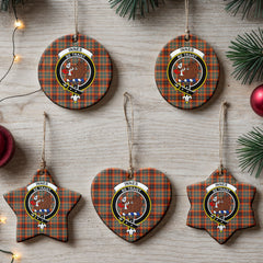 Innes Ancient Tartan Crest Christmas Ceramic Ornament