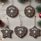 McFarlane Hunting Modern Tartan Crest Christmas Ceramic Ornament