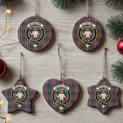 McFarlane Hunting Modern Tartan Crest Christmas Ceramic Ornament