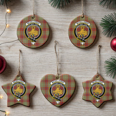McGillivray Hunting Ancient Tartan Crest Christmas Ceramic Ornament