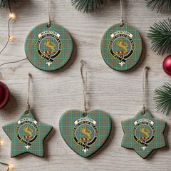 McKintosh Hunting Ancient Tartan Crest Christmas Ceramic Ornament