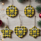 McLeod of Lewis Ancient Tartan Crest Christmas Ceramic Ornament