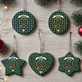 Swinton Tartan Crest Christmas Ceramic Ornament