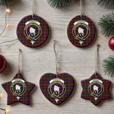 Tennant Tartan Crest Christmas Ceramic Ornament
